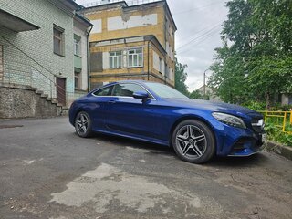 2019 Mercedes-Benz C-Класс 200 IV (W205) Рестайлинг, синий, 2800000 рублей, вид 2