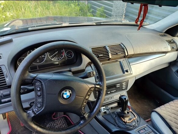 2003 BMW X5 3.0i I (E53) Рестайлинг, чёрный, 610000 рублей - вид 2