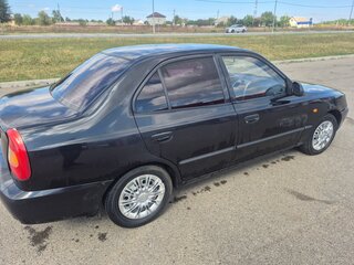 2005 Hyundai Accent ТагАЗ II, чёрный, 250000 рублей, вид 2