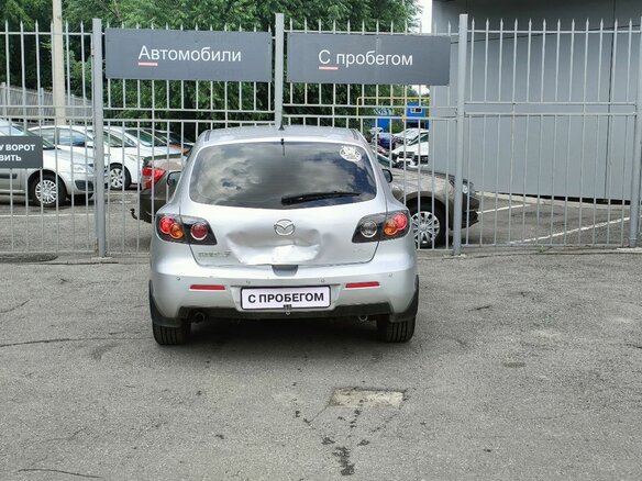 2007 Mazda 3 I (BK) Рестайлинг, серебристый, 535000 рублей - вид 4
