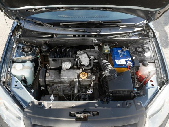 2015 Lada (ВАЗ) Granta I, синий, 370000 рублей - вид 21