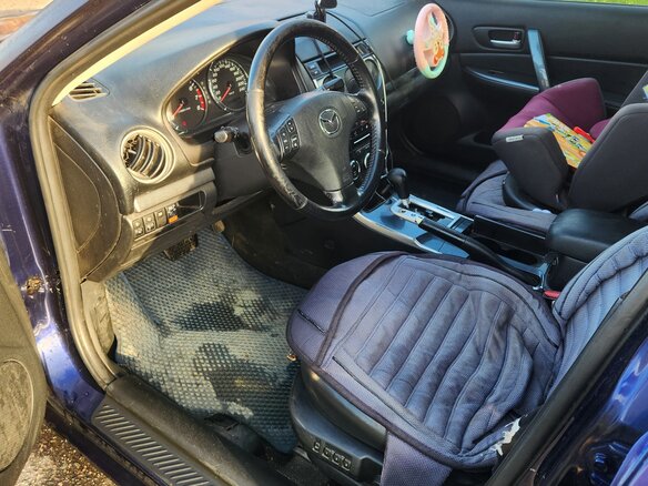 2006 Mazda 6 I (GG) Рестайлинг, синий, 270000 рублей - вид 10