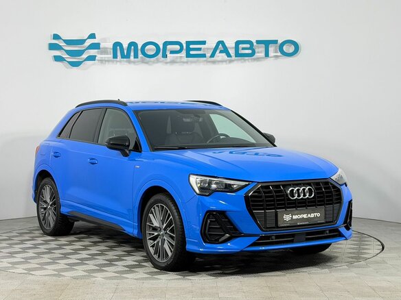 2019 Audi Q3 35 TFSI II (F3), голубой - вид 2