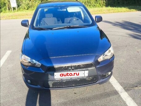 2008 Mitsubishi Lancer X, синий, 610000 рублей, вид 2