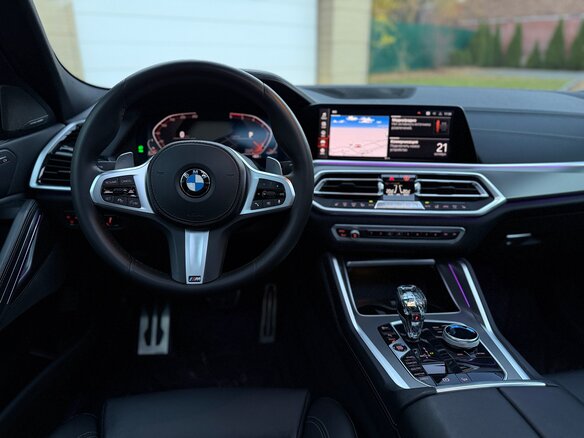 2019 BMW X6 30d III (G06), синий, 6950000 рублей - вид 14
