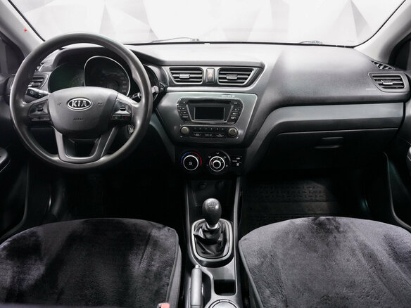 2012 Kia Rio III, серебристый, 730000 рублей - вид 9