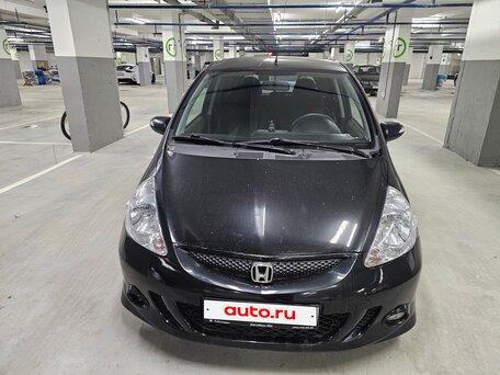2007 Honda Jazz I Рестайлинг, чёрный, 530000 рублей, вид 1