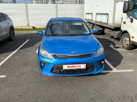 2017 Kia Rio IV, синий, 1200000 рублей - вид 7