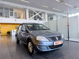 2013 Renault Logan I Рестайлинг, синий, 419000 рублей, вид 3