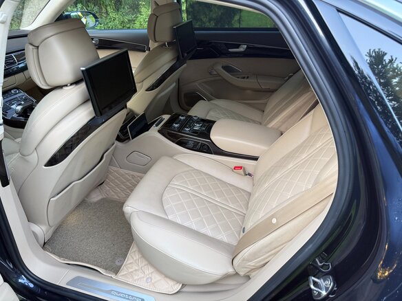 2016 Audi A8 Long III (D4) Рестайлинг, синий, 2450000 рублей - вид 11