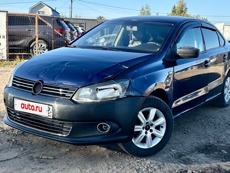 2014 Volkswagen Polo V, синий, 220000 рублей, вид 1