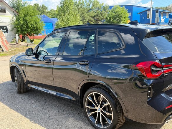 2021 BMW X3 30i xDrive III (G01) Рестайлинг, синий - вид 13