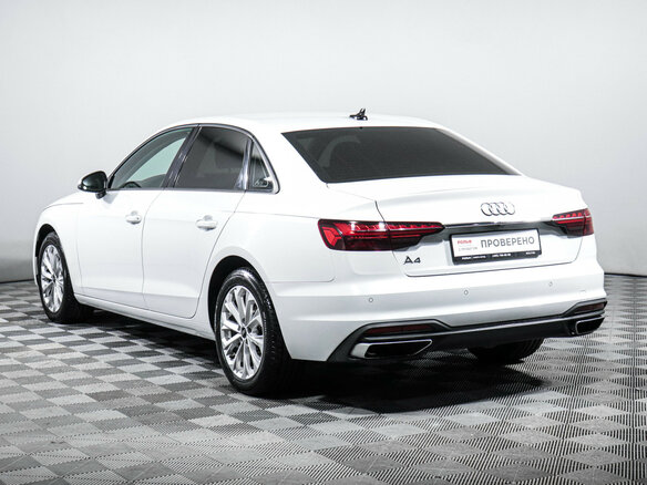 2021 Audi A4 35 TFSI V (B9) Рестайлинг, белый, 3100000 рублей - вид 6