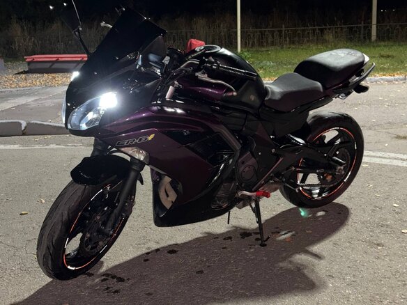 2014 Kawasaki ER-6F (Ninja 650R), фиолетовый, 680000 рублей - вид 6