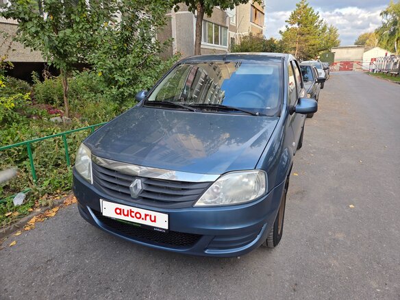 2013 Renault Logan I Рестайлинг, синий, 265000 рублей