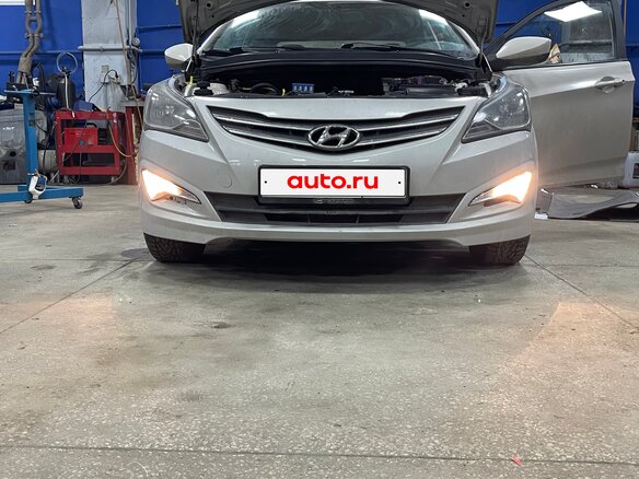 2015 Hyundai Solaris I Рестайлинг, бежевый, 795000 рублей