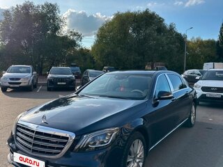 2018 Mercedes-Benz Maybach S-Класс 450 I (X222) Рестайлинг, синий, 4800000 рублей, вид 1