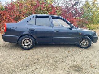 2007 Hyundai Accent ТагАЗ II, чёрный, 235000 рублей, вид 2
