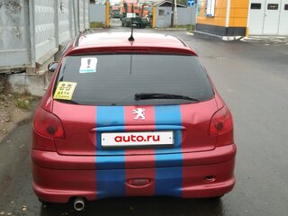2007 Peugeot 206, красный, 245000 рублей, вид 2