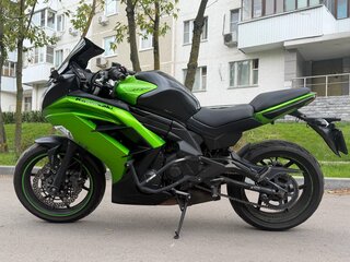 2014 Kawasaki ER-6F (Ninja 650R), зелёный, 425000 рублей, вид 5
