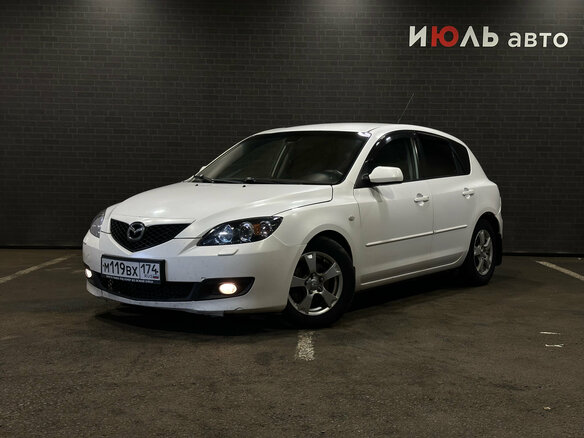 2008 Mazda 3 I (BK) Рестайлинг, белый, 390000 рублей