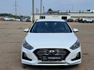 2017 Hyundai Sonata VII (LF) Рестайлинг, белый, 1598066 рублей, вид 2