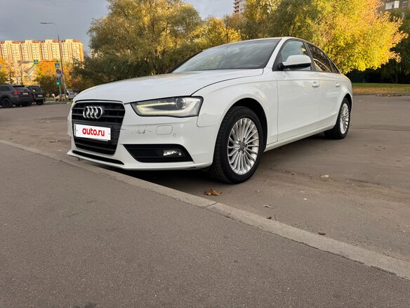 2014 Audi A4 IV (B8) Рестайлинг, белый, 1200000 рублей - вид 3