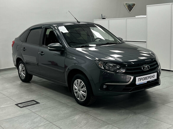 2019 Lada (ВАЗ) Granta I Рестайлинг, серый, 590000 рублей - вид 1
