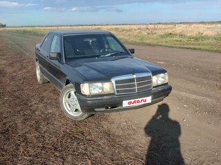 1989 Mercedes-Benz 190 (W201), чёрный, 250000 рублей, вид 1