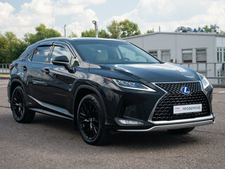 2021 Lexus RX 450h IV Рестайлинг, чёрный, 6435650 рублей, вид 3
