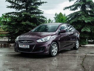 2011 Hyundai Solaris I, фиолетовый, 485000 рублей, вид 3