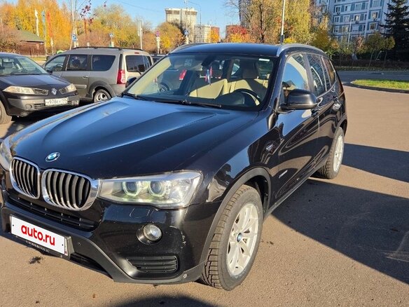 2014 BMW X3 20i xDrive II (F25) Рестайлинг, чёрный, 1860000 рублей