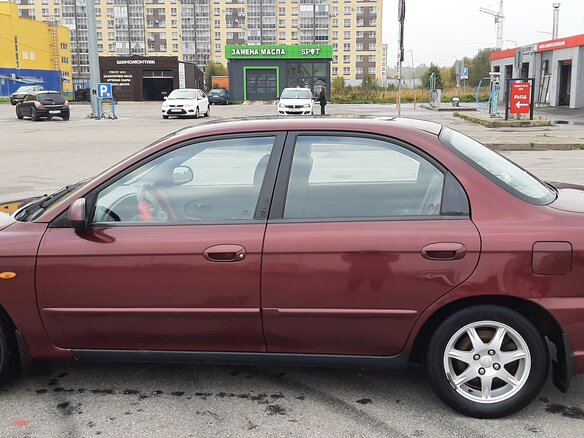 2007 Kia Spectra I Рестайлинг 2, красный, 250000 рублей - вид 6