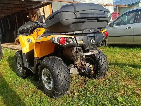 2013 BRP Can-Am Outlander 500, жёлтый, 690000 рублей - вид 5
