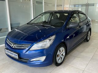 2015 Hyundai Solaris I Рестайлинг, синий, 555000 рублей, вид 1