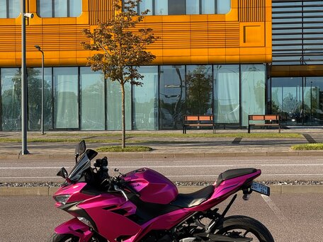 2017 Kawasaki Ninja 400, розовый, 580000 рублей, вид 5