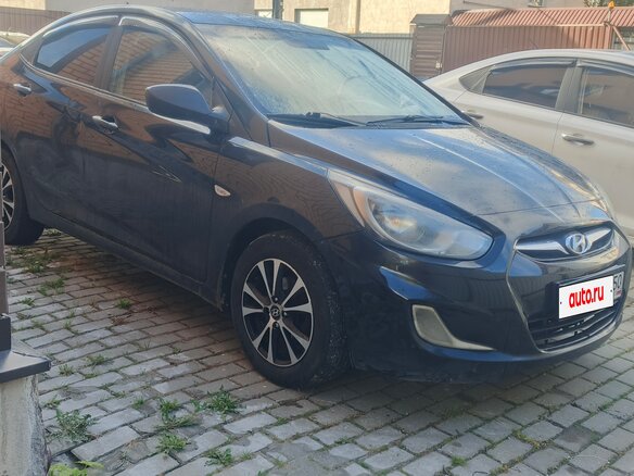 2013 Hyundai Solaris I, чёрный, 470000 рублей
