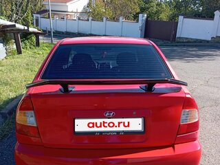 2002 Hyundai Accent II Рестайлинг, красный, 200000 рублей, вид 3