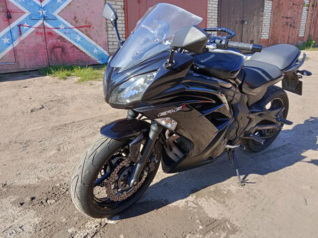 2012 Kawasaki ER-6F (Ninja 650R), чёрный, 510000 рублей, вид 4