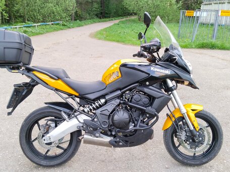 2013 Kawasaki Versys 650, жёлтый, 450000 рублей, вид 3