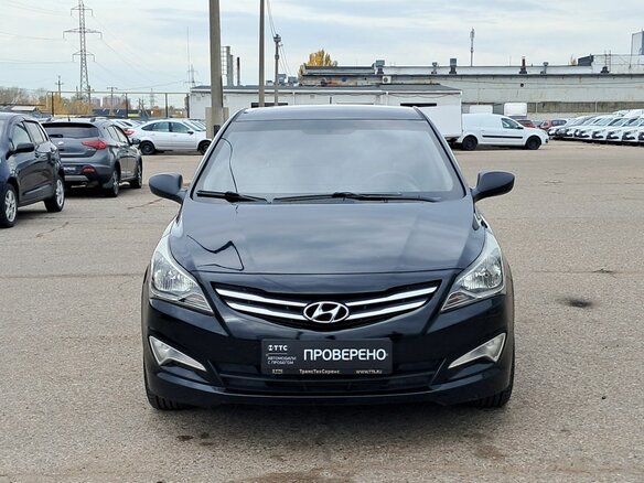 2014 Hyundai Solaris I Рестайлинг, чёрный, 820000 рублей - вид 1