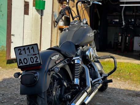 2006 Harley-Davidson Street Bob, чёрный, 690000 рублей, вид 5