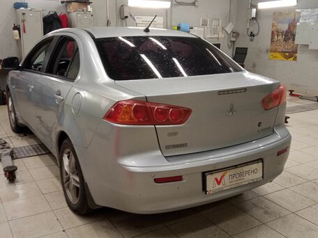 2008 Mitsubishi Lancer X, серебристый, 395000 рублей, вид 4