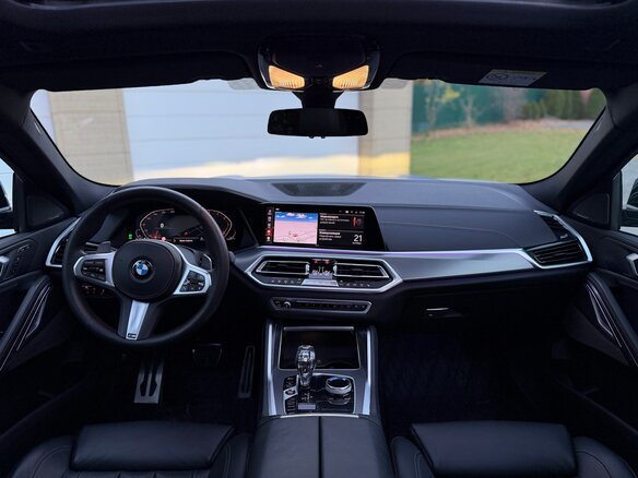 2019 BMW X6 30d III (G06), синий, 6950000 рублей - вид 9
