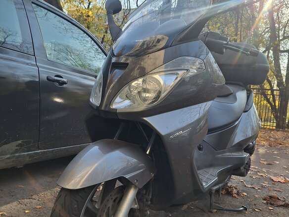 2005 Aprilia Atlantic 500, серебристый, 310000 рублей