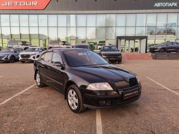 2007 Skoda Octavia II (A5), чёрный, 499000 рублей