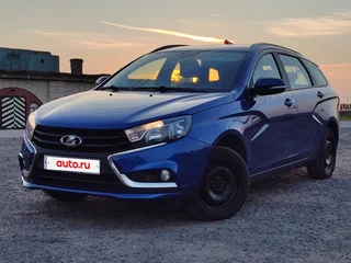 2021 Lada (ВАЗ) Vesta SW I, синий, 1000000 рублей, вид 1