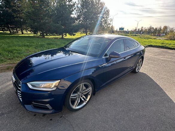 2018 Audi A5 II (F5), синий, 2900000 рублей