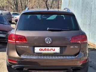 2012 Volkswagen Touareg II, коричневый, 2450000 рублей, вид 2