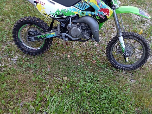 2009 Kawasaki KX 65, зелёный - вид 1